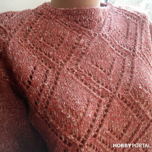    .   . 100% .Sweatshirt from tweed yarn. My new project.