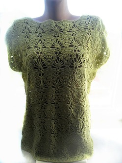Обзор вязаного топа. browse knitted top. Автор Елена Бас.