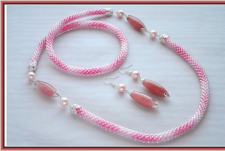 Комплект Розовый фламинго ручной работы на заказ