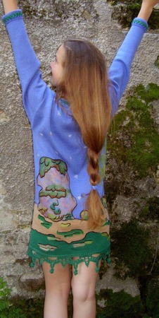 Платье вязаное "Сивка-бурка" ручной работы на заказ