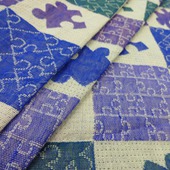 Ткань декоративная для пледов и одеял "Пазлы"