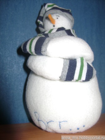 Снеговичок-мерзлячок ручной работы на заказ