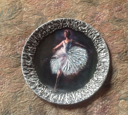 Декоративное панно Балерина ручной работы на заказ