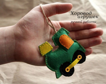 Ёлочные игрушки из фетра Для мальчишек ручной работы на заказ