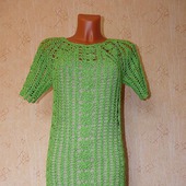 Платье летнее ажурное "Свежесть зелени"