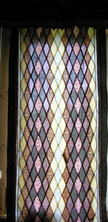 Шторы лоскутные "Мозаичный витраж"(пэчворк,текстиль,занавески) ручной работы на заказ