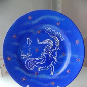 Декоративная тарелка "Зодиак Козерог"