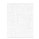 Дизайнерская бумага (картон) А3, фактура лен, белая  250 г/м2
