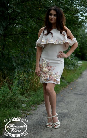 Платье" Модное лето" ручной работы на заказ