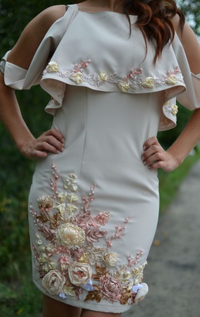 Платье" Модное лето" ручной работы на заказ