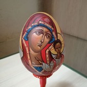Яйцо расписное Казанская Божья матерь