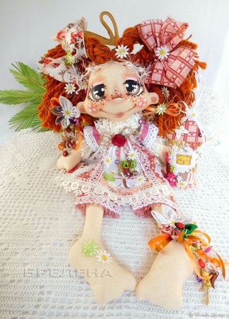 Текстильная кукла Домовушка Хозяюшка . Интерьерная кукла. ручной работы на заказ