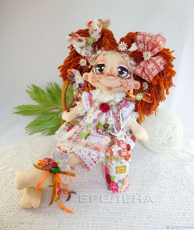 Текстильная кукла Домовушка Хозяюшка . Интерьерная кукла. ручной работы на заказ