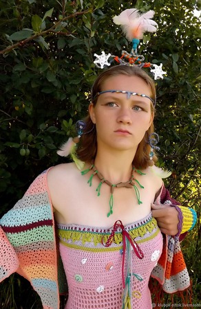 Лесная царевна Весна- карнавальный костюм, наряд для фотосессии ручной работы на заказ