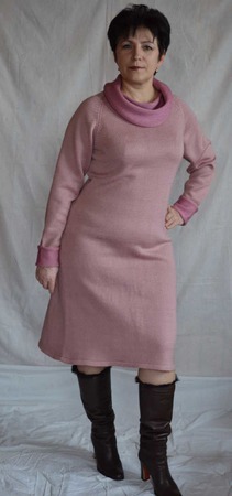 Платье вязаное Бутон нежности ручной работы на заказ