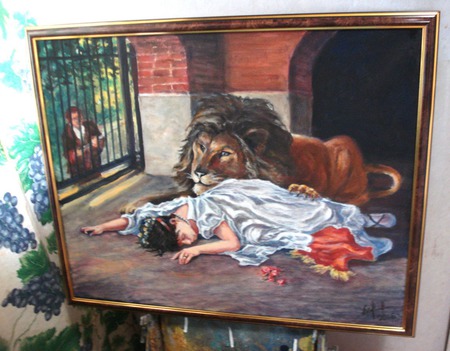 Копия картины "Невеста Льва" (1908 г). ручной работы на заказ