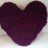 Подушка "Сердце фиолетовое"