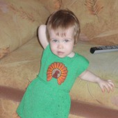 Детское платье "Павлин"
