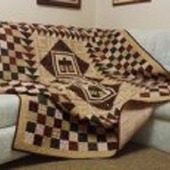 Двухспальное одеяло – покрывало ручной работы