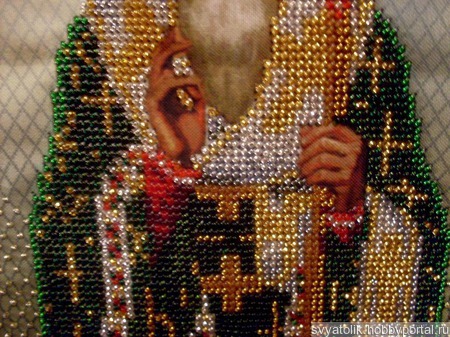 Икона "Святитель Спиридон Тримифунтский" ручной работы на заказ