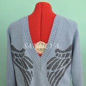 Пуловер из хлопка "Крылья ангела"