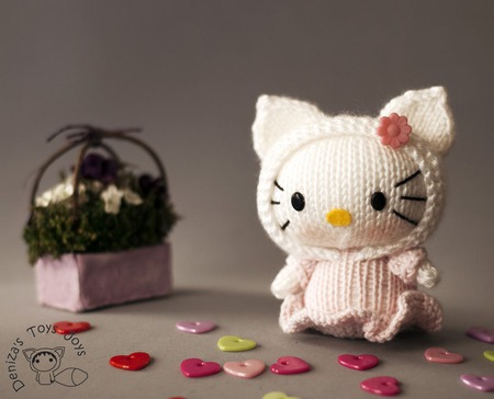 Мастер-класс "Маленькая куколка Hello Kitty из серии Tanoshi' ручной работы на заказ