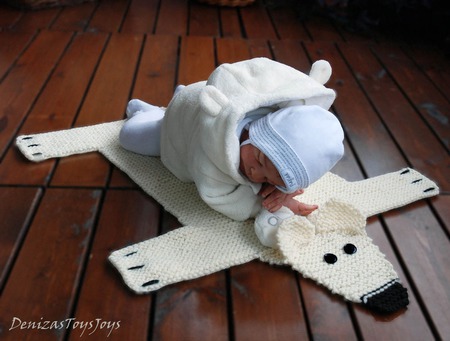 Мастер-класс "Детский коврик для новорожденного малыша Шкура Медведя2" ручной работы на заказ