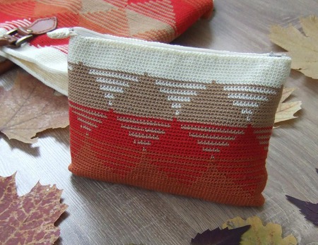 Кошелек косметичка сумочка "Осень" ручной работы на заказ