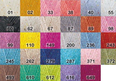 Пряжа Alize Cotton gold tweed (Ализе Коттен голд твид) 57% хлопок 40% ручной работы на заказ