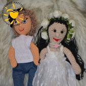 Вязаные куклы жених и невеста
