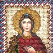 Икона бисером Святая Ирина