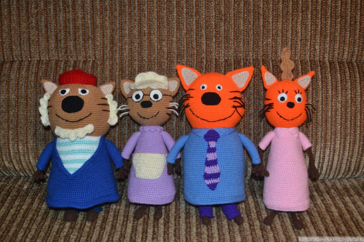 Семья героев мультика Три кота! – купить в интернет-магазине HobbyPortal.ru  с доставкой