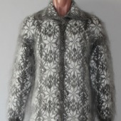 Пуховое вязаное пальто "Изобель"