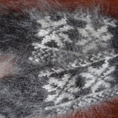 Варежки-рукавички вязанные из козьего пуха
