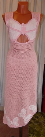 Платье "Бабочки" из коллекции "Розовое шампанское" ручной работы на заказ