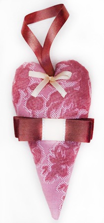 Тедди слоник "Малинка" + подарок текстильное сердце ручной работы на заказ