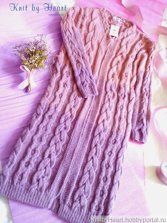    Pink Rose    Knit by Heart    