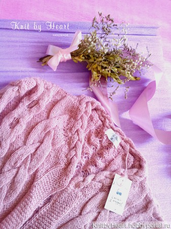    Pink Rose    Knit by Heart    