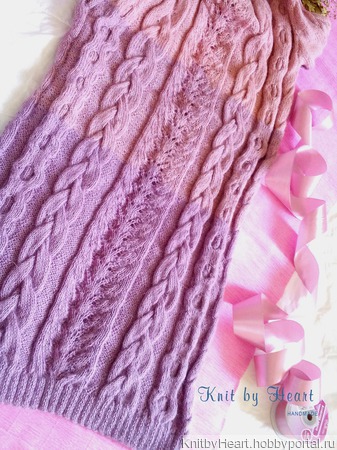    Pink Rose    Knit by Heart    