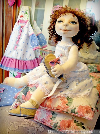 Текстильная кукла Марго. Текстильная подвижная кукла. ручной работы на заказ