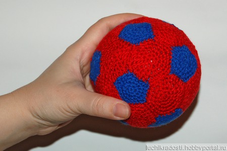 Вязаный футбольный мяч для детей ручной работы на заказ