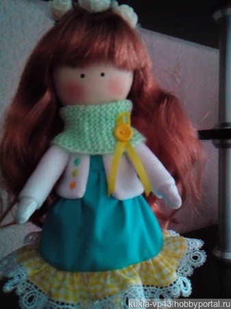 Интерьерная текстильная кукла Марьяна ручной работы на заказ