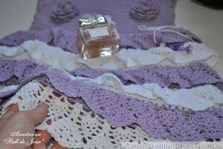 Платье для девочки "Сирени цвет" ручной работы на заказ
