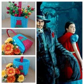 Плетеная детская сумочка "Красная шапочка"