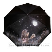 Зонт с ручной росписью "Ежик в тумане"