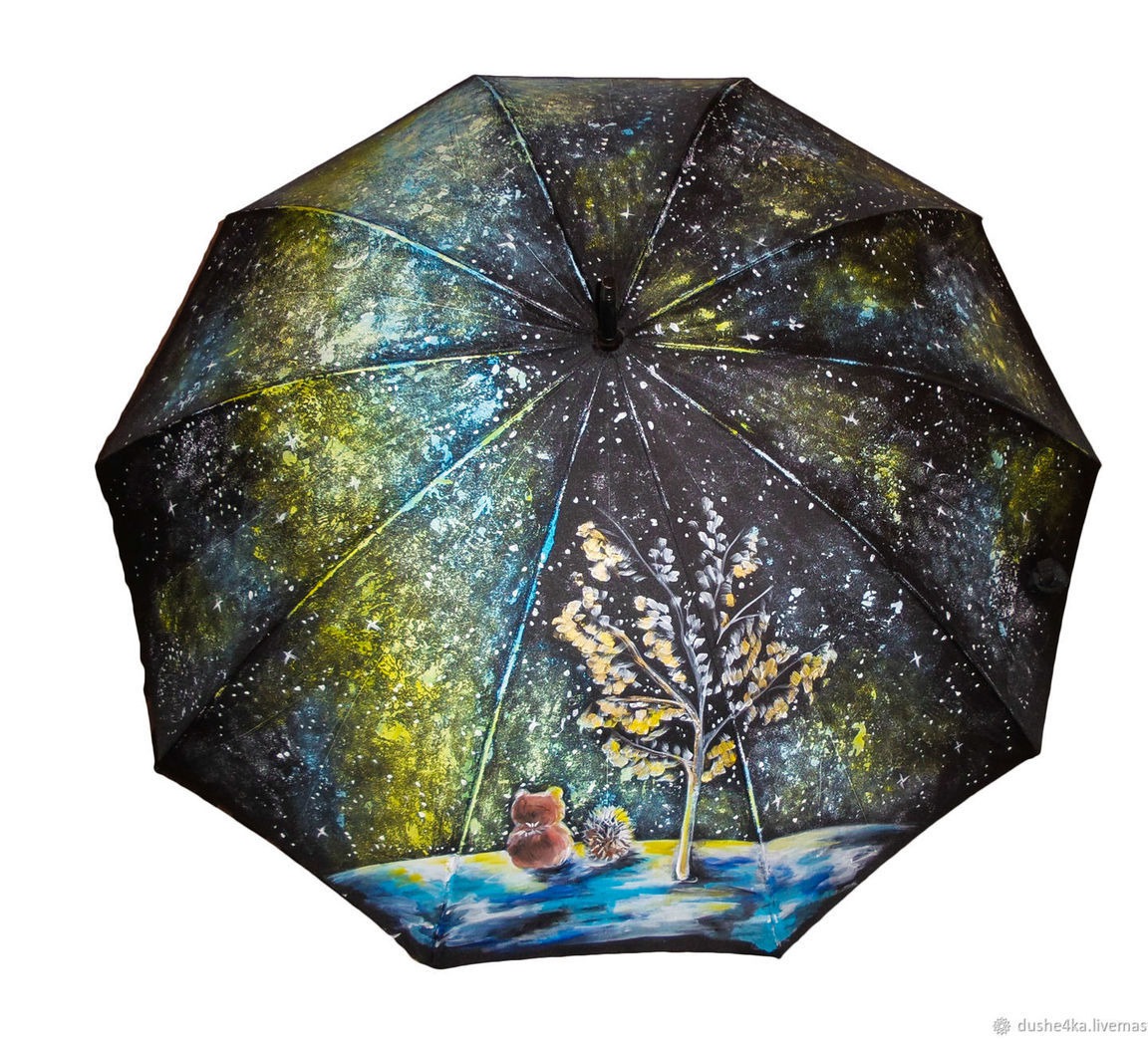 Мастер зонтиков. Разрисованные зонты. Роспись зонтиков. Дизайнерские зонты. Акрилом на зонте.