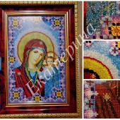 Вышитая картина "Казанская Богородица"