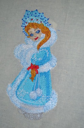Дизайн для вышивки "Снегурочка" ручной работы на заказ