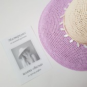Мастер-класс шляпа "Весна" (вязание крючком из рафии)