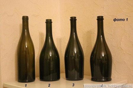 Стеклянная бутылка ваза для декорирования ручной работы на заказ